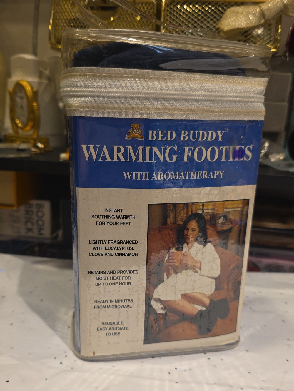 Warming Footies with Aromatherapy - Navy Blue